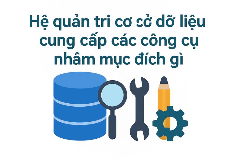 Mục đích chính của việc sử dụng hệ quản trị cơ sở dữ liệu là gì